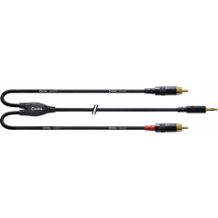 Cordial Câble audio minijack stéréo - 2 RCA 90 cm - Vue 1