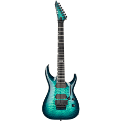 ESP E-II Horizon FR-7 black turquoise burst - Vue 1