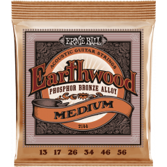 Ernie Ball Earthwood phosphore bronze medium 13-56 - Vue 1