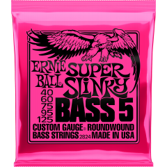 Ernie Ball Super slinky 5 cordes 40-125 - Vue 1
