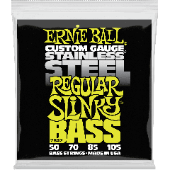 Ernie Ball Slinky stainless steel 50-105 - Vue 1