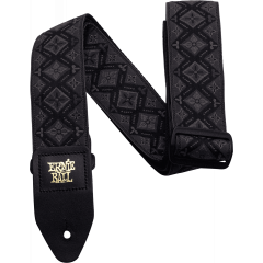 Ernie Ball Sangle jacquard regal black - Vue 1