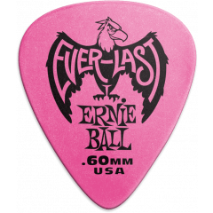 Ernie Ball Mediators everlast sachet de 12 rose 0,60mm - Vue 1