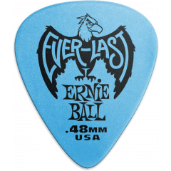 Ernie Ball Mediators everlast sachet de 12 bleu 0,48mm - Vue 1