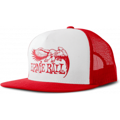 Ernie Ball Casquette rouge et blanc - logo aigle eb rouge - Vue 1