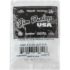 Dunlop Tortex Flex Jazz III XL 1,50mm sachet de 72 médiators - Vue 1