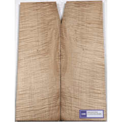 Lutherie Erable - 4A circular flamed maple 530x190x30x2 - Vue 1