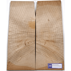 Lutherie Erable - 4A circular flamed maple 530x190x30x2 - Vue 1