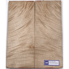 Lutherie Erable - 4A circular flamed maple 530x190x30x2 - Vue 1