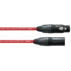 Cordial Câble micro XLR 5 m rouge - Vue 1