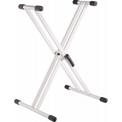 K&M 18993 Support de clavier "Rick 20" blanc - Vue 1