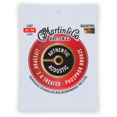 C.F. Martin & Co Authentic Treated, pack de 3, Light, 92/8 - Vue 1