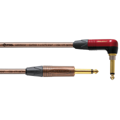 Cordial Câble guitare jack/jack SILENT coudé Metal - 6m - Vue 1