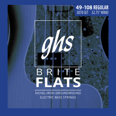 GHS Brite Flats Short Scale Regular - Vue 1
