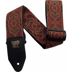 Ernie Ball Sangle jacquard crimson paisley - Vue 1