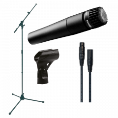 Shure SM57 - Pack avec câble XLR/XLR et pied - Vue 1