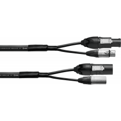 Cordial Câble hybride XLR 5 points + PowerCon 2,5 mm² True1 - 5m - Vue 1