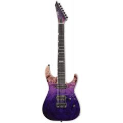 ESP E-II M-II 7 cordes Burled Male Hipshot Purple Natural Faded - Vue 1