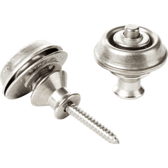 Dunlop Straplock Dual - Vintage Nickel - Vue 1