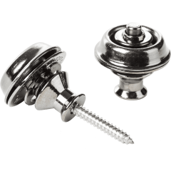 Dunlop Straplock Dual - Black Chrome - Vue 1