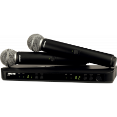 Shure BLX288/SM58 Système double sans fil avec 2 micros voix SM58 - K3E - Vue 1