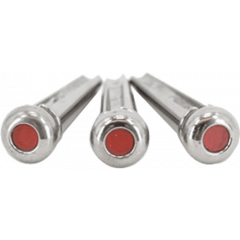 C.F. Martin & Co Set De Chevilles Liquid Metal Chrome, Point Rouge - Vue 1