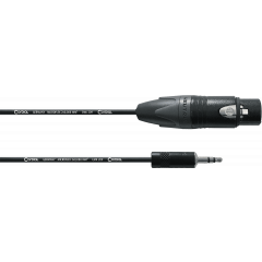 Cordial Câble audio asymétrique XLR femelle/minijack 3m - Vue 1