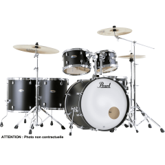 Pearl Decade Maple rock 22" 6 fûts Satin Slate Black - Vue 1