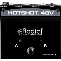 Radial HotShot 48V - sélecteur pour microphone statique - 2 sorties - Vue 1