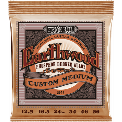 Ernie Ball Earthwood phosphore bronze custom medium 12,5-56 - Vue 1