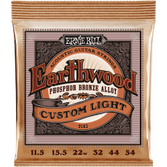 Ernie Ball Earthwood phosphore bronze custom light 11,5-54 - Vue 1