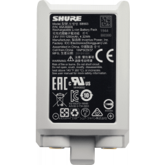 Shure Accu Li-Ion pour émetteurs SLXD1 - SLXD2 - Vue 1