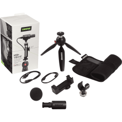 Shure MV88+ VIDEO KIT Pack Micro stéréo numérique + trepied MANFROTTO et accessoires smartphone - Vue 1