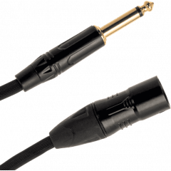 Quiklok Câble microphone XLR mâle - jack mono 5 m - Vue 1