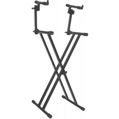 Quiklok T/22 stand clavier X double avec deux niveaux - Vue 1
