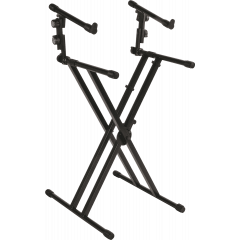 Quiklok QL/642 stand clavier X double "Performer" avec deux niveaux - Vue 1
