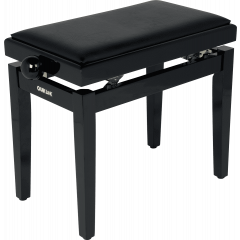Quiklok PB/100BKL - Banquette deluxe en bois - Noir Brillant - Assise Simili. - Vue 1