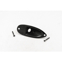 Lutherie plaque métal  jack noire - Vue 1