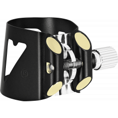 Vandoren Ligature Optimum Noir Clarinette Sib + couvre bec plastique - Vue 1