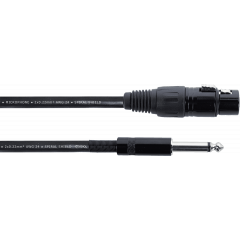 Cordial Câble audio XLR femelle / jack mono 10 m - Vue 1