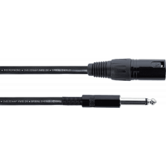 Cordial Câble audio XLR mâle / jack mono 5 m - Vue 1