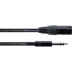 Cordial Câble audio XLR mâle / jack stéréo - 1,5 m - Vue 1