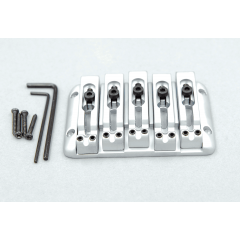 Lutherie BB265 chevalet basse 5 cordes satin chrome - Vue 1