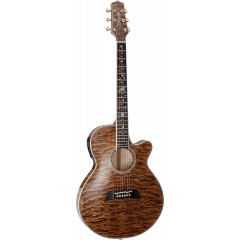 Takamine TSP100 Thinline FXC, cutaway électro-acoustique, Vintage Tobacco - Vue 1