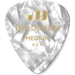 Dunlop Celluloid White Perloid medium sachet de 72 médiators - Vue 1