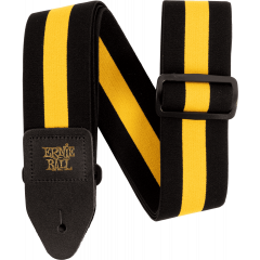 Ernie Ball Sangle stretch racer noir et jaune - Vue 1