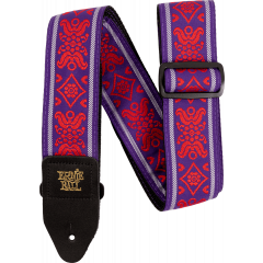 Ernie Ball Sangle Jacquard Royal Flush Red - Vue 1
