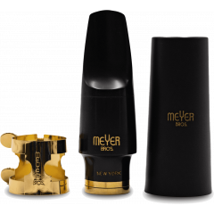 Meyer Bec saxo alto ébonite Meyer Bros NY ouverture 5 - Vue 1