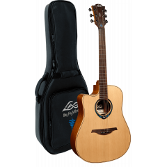 Lâg TLHV10DCE-LB HyVibe 10 Dreadnought Gaucher Pan Coupé Électro-acoustique - Vue 1