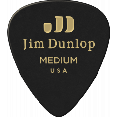 Dunlop Genuine Celluloid Classic, Player's Pack de 12, black, medium - Vue 1